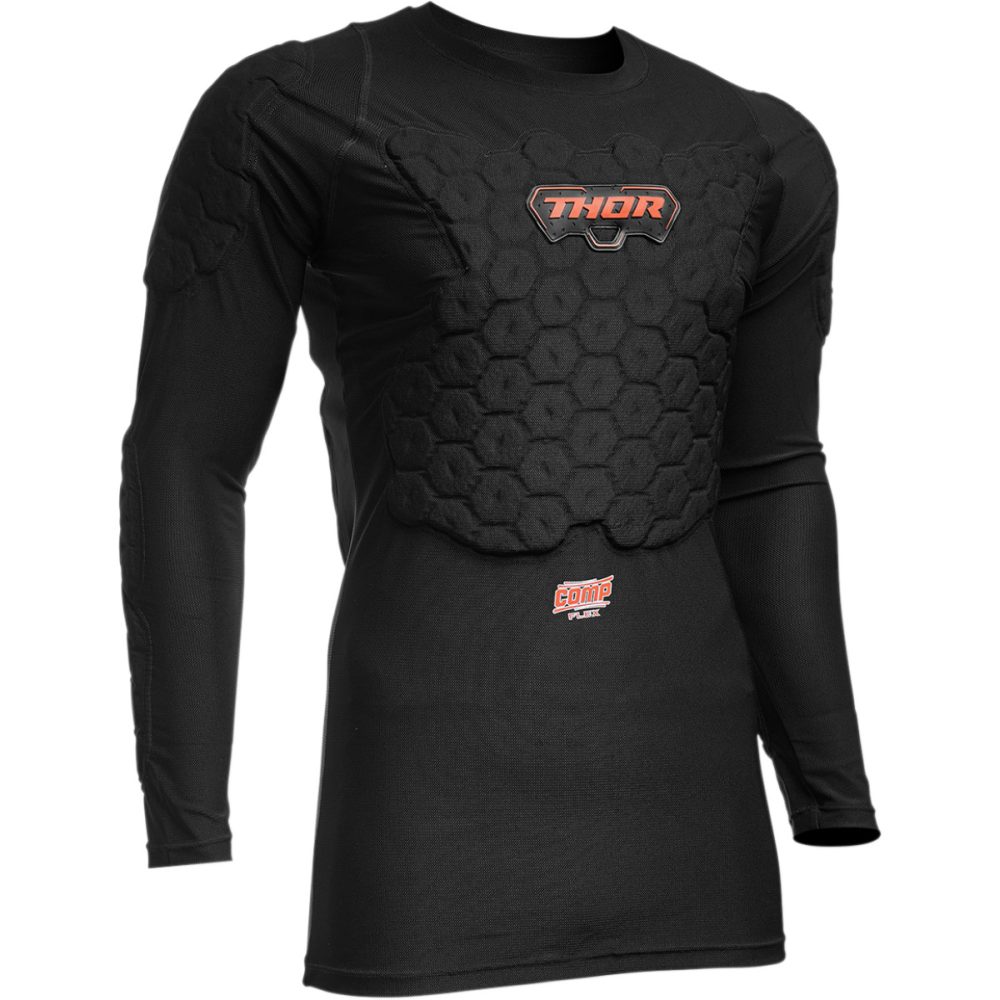 THOR Deflector LS MX MTB Protektorjacke schwarz