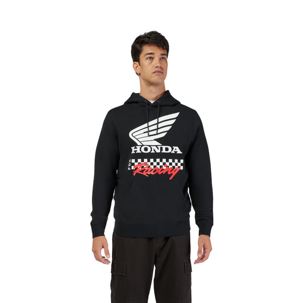 FOX HONDA FLEECE PO Hoodie Kapuzen Pullover Black