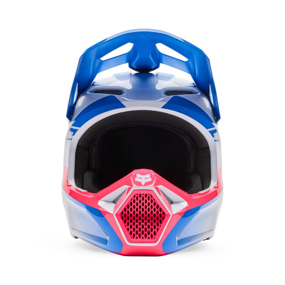 FOX V1 COLLECT Motocross Helm Open Blau