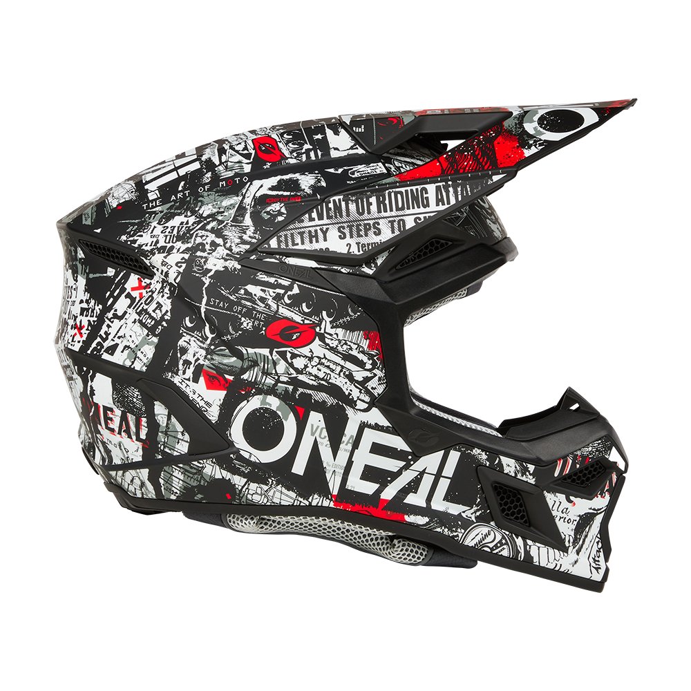 ONEAL 3SRS Motocross Helm Attack schwarz weiss ONEAL 3SRS Motocross Helm Attack schwarz weiss