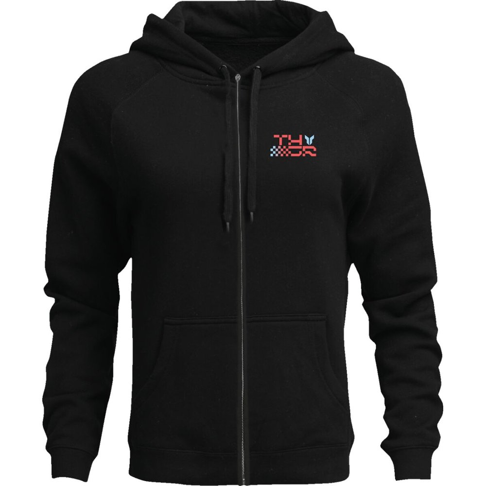 THOR Vantage Zip Up Kapuzen Pullover Hoodie schwarz THOR Vantage Zip Up Kapuzen Pullover Hoodie schwarz