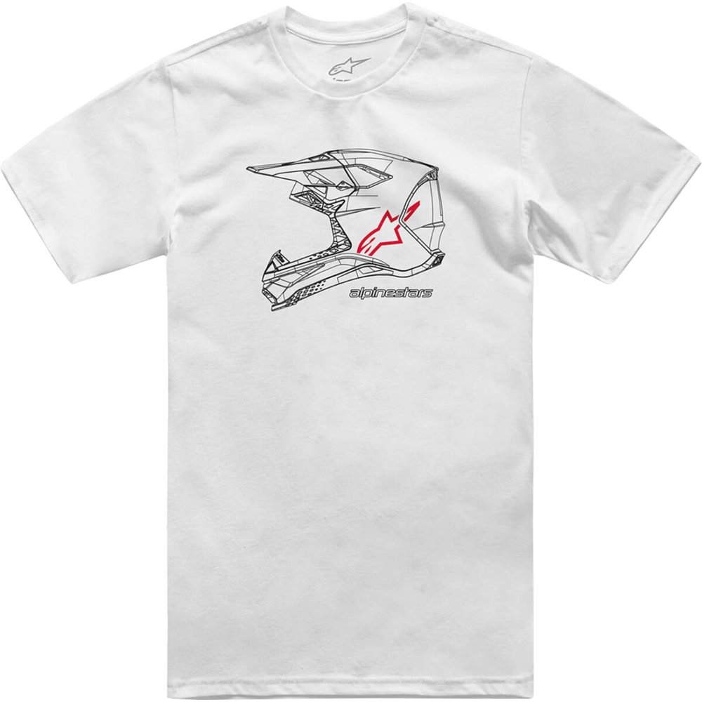 ALPINESTARS T-Shirt Csf Mx Helmet weiss ALPINESTARS T-Shirt Csf Mx Helmet weiss