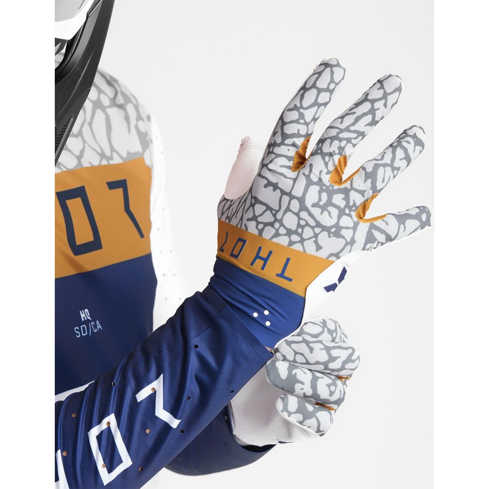 THOR Handschuhe Sportmode Bravo navy blau kupfer THOR Handschuhe Sportmode Bravo navy blau kupfer