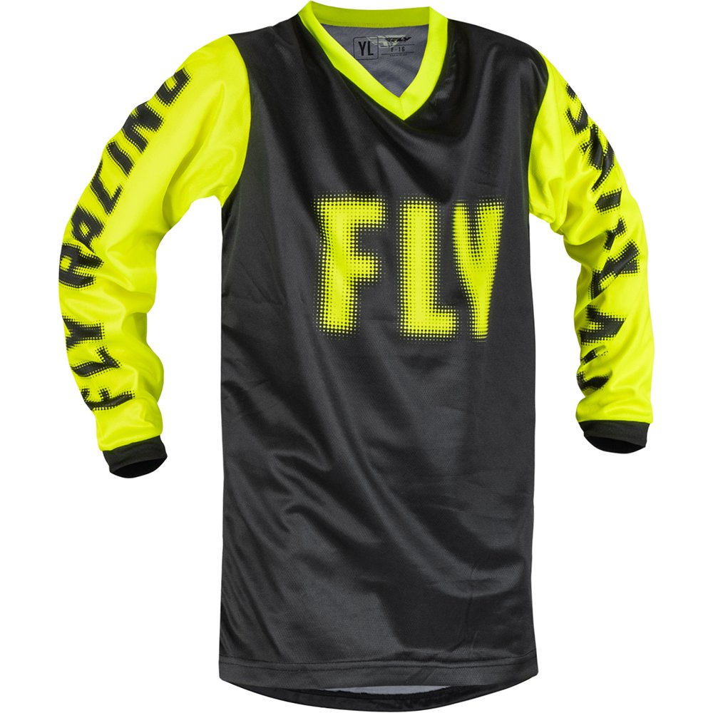 FLY F-16 Kinder Jersey schwarz gelb