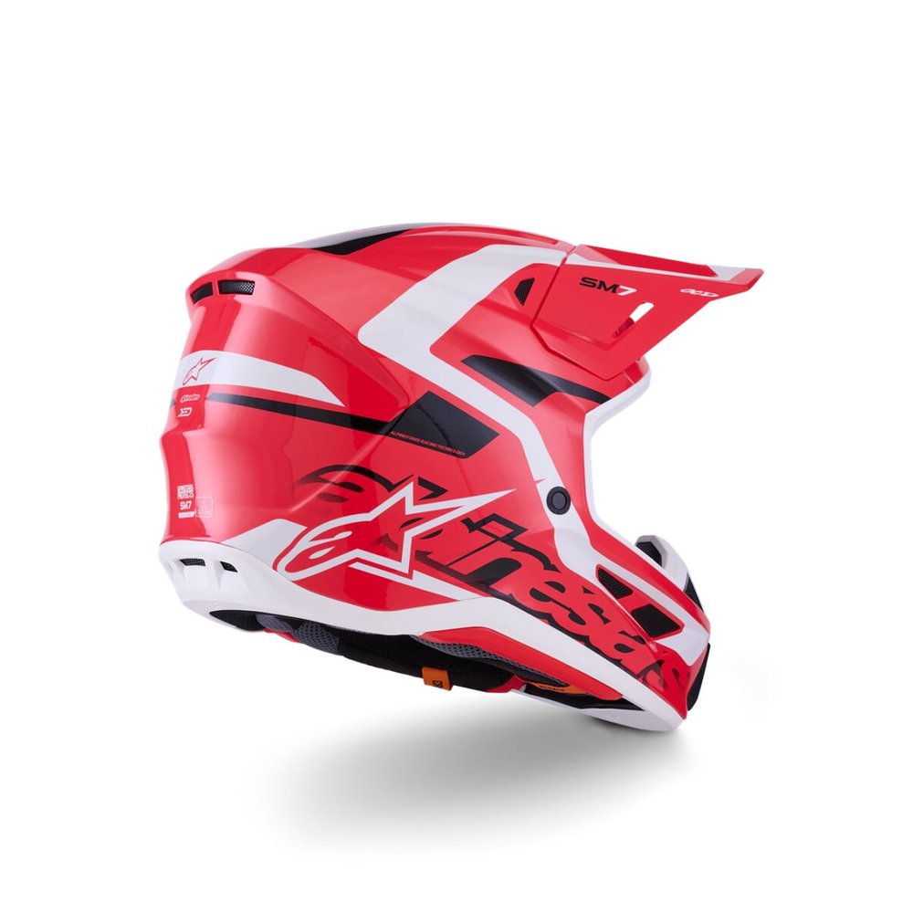 ALPINESTARS Supertech M7 Deed Motocross Helm rot/schwarz/weiss