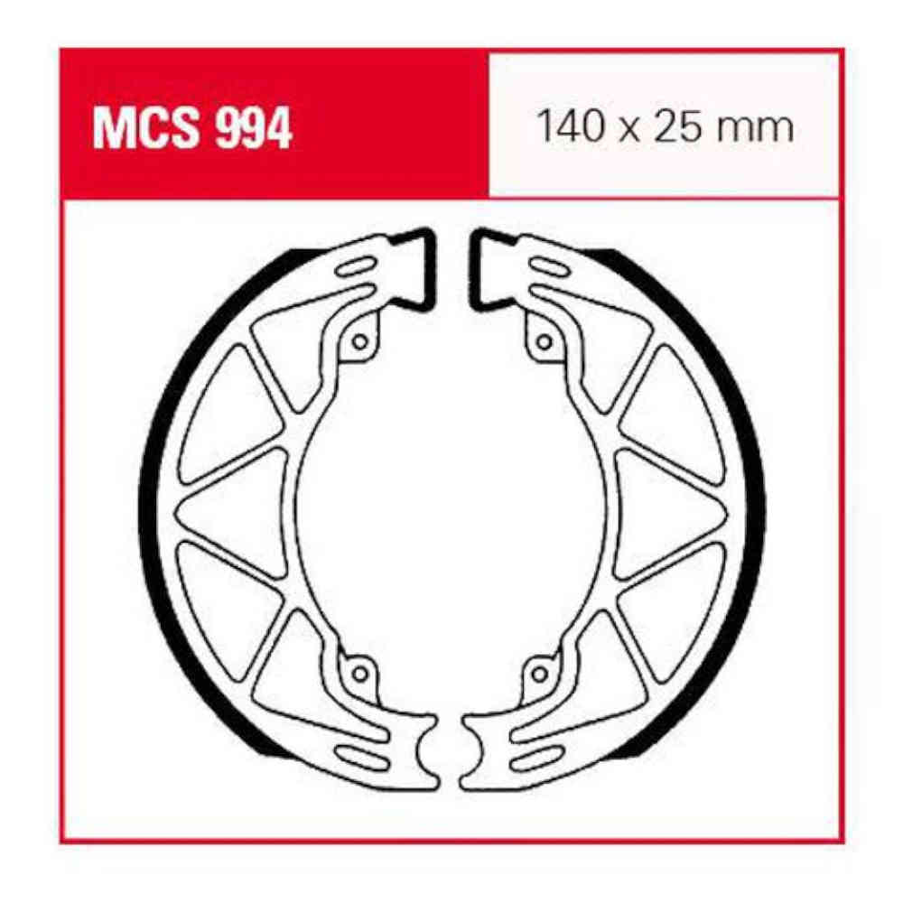 TRW Bremsbackensatz Hinten 140mm - Für Motorrad Trommelbremse