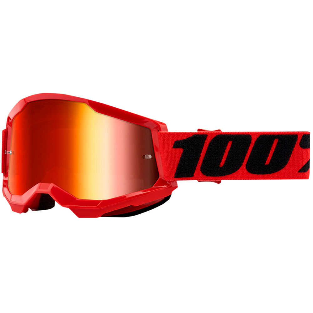 100% Strata 2 MX MTB Brille rot verspiegelt