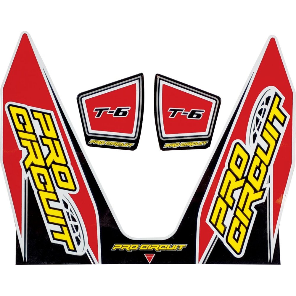 PRO CIRCUIT Ersatz-Aufkleber T-6 rot PRO CIRCUIT Ersatz-Aufkleber T-6 rot