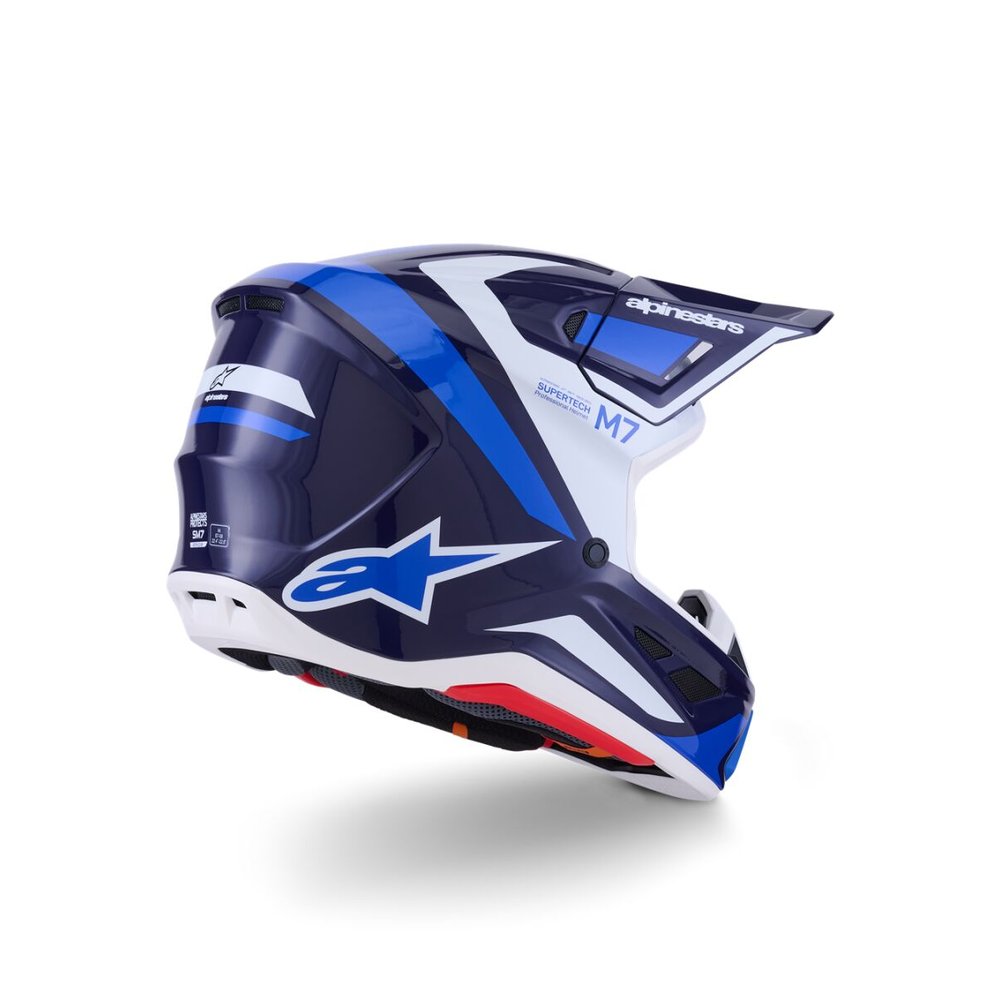 ALPINESTARS Supertech M7 Rise Motocross Helm blau/weiss