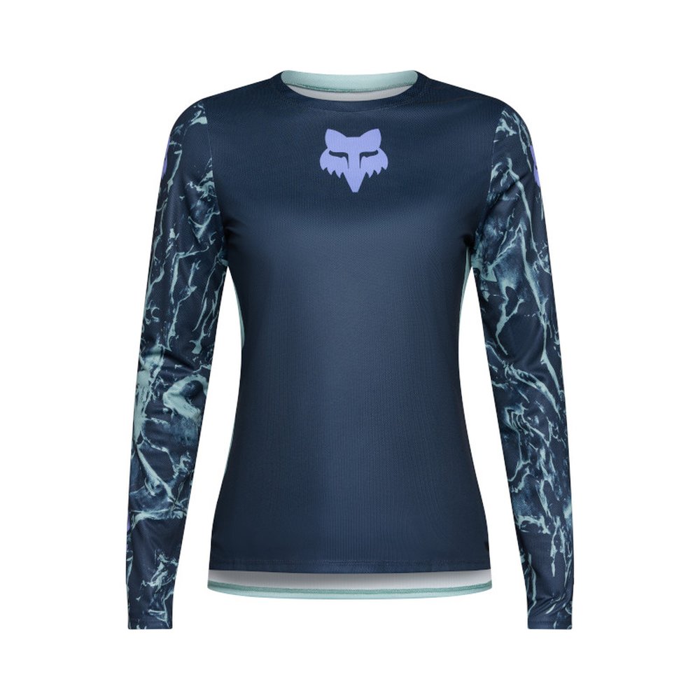 FOX W RANGER LS JERSEY IMG PRINT langärmlig für Frauen Dark Blau