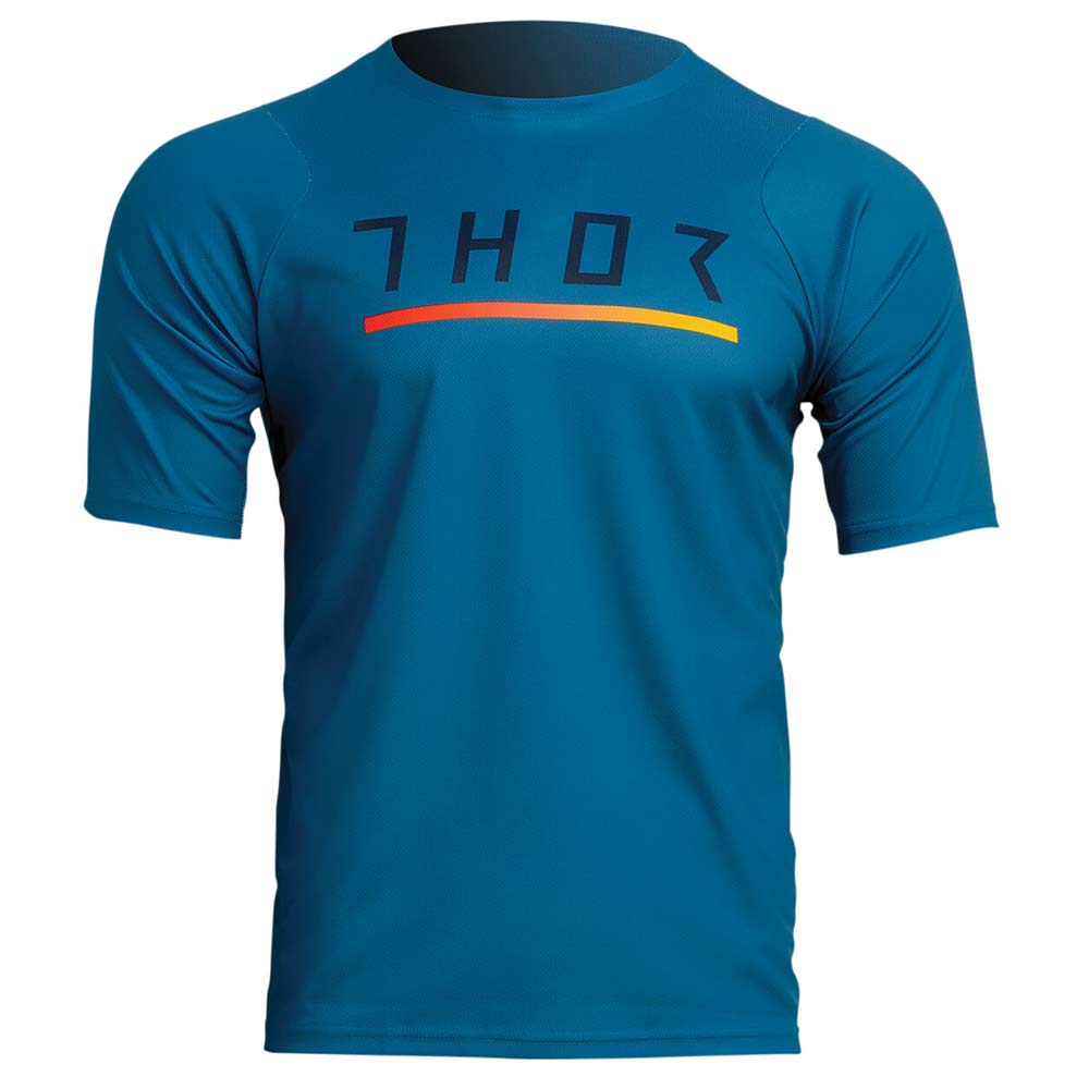 THOR Assist Caliber kurzärmliges MTB Jersey türkis