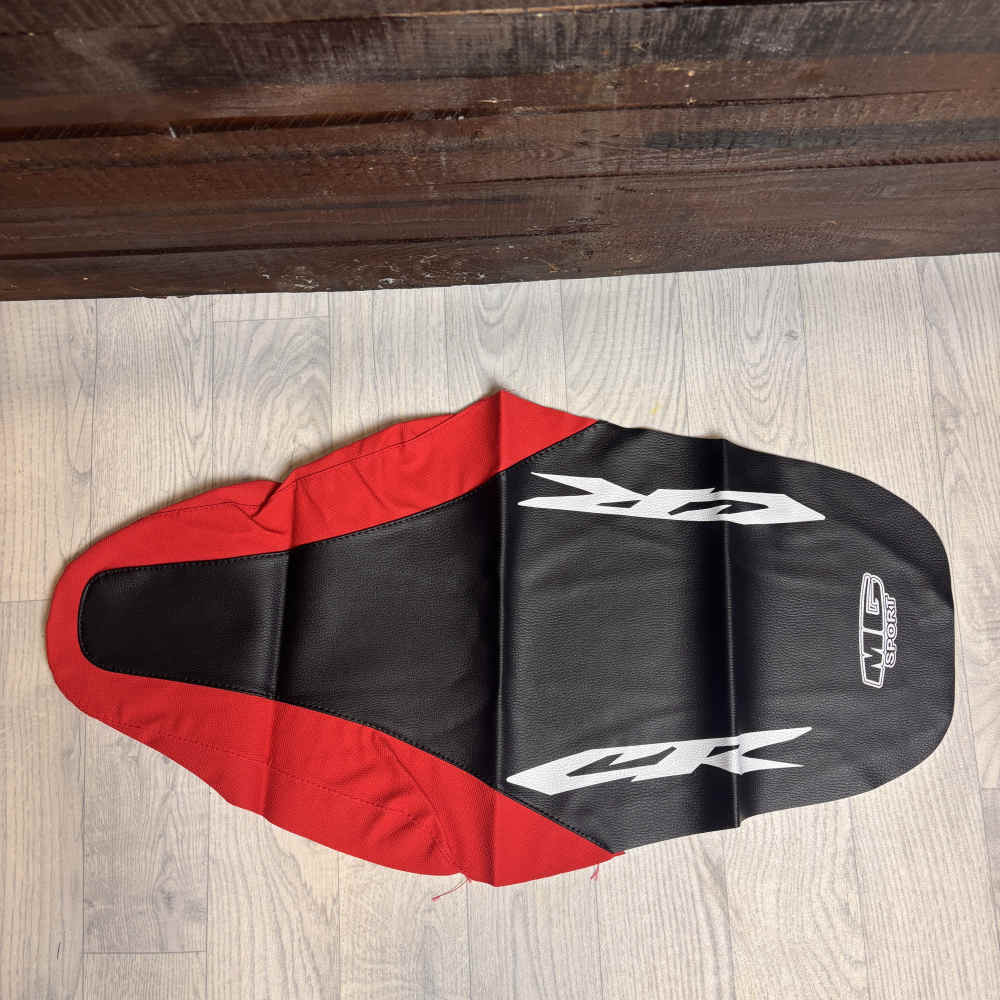 MG-SPORT Sitzbank-Bezug passend für Honda CR 125 93-97 / CR 250 92-97 schwarz rot