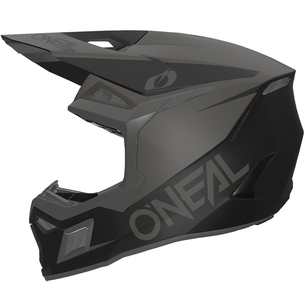 ONEAL 3SRS Motocross Helm Solid schwarz/grau