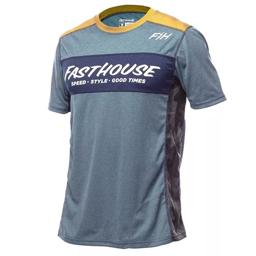 FASTHOUSE Acadia kurzärmliges MTB Jersey heather indigo