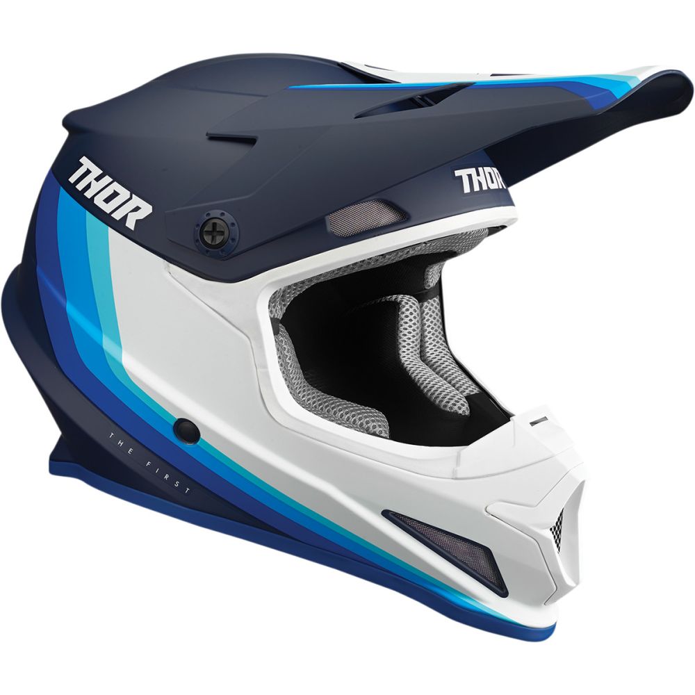THOR Sector Runner MIPS Motocross Helm blau weiss