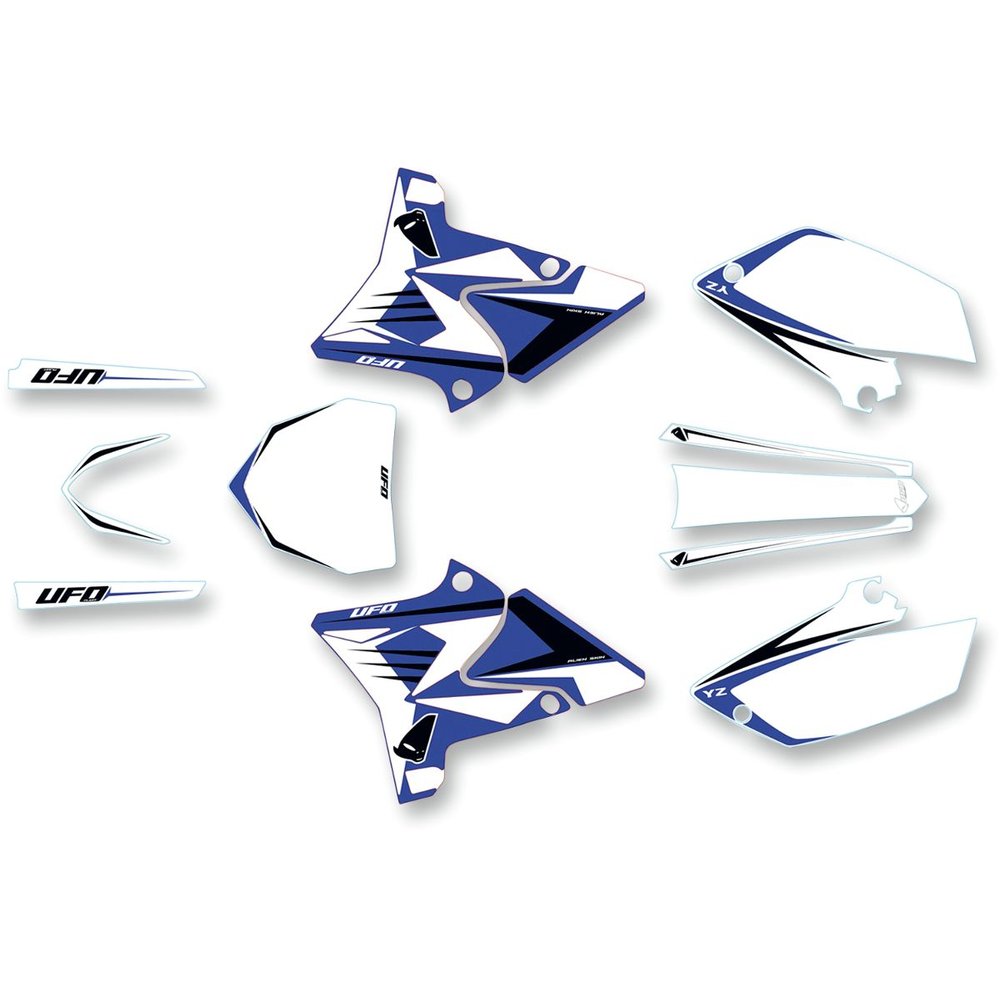 UFO Karosserie-Decal Aufkleber-Kit Yamaha YZ125-250 blau weiss