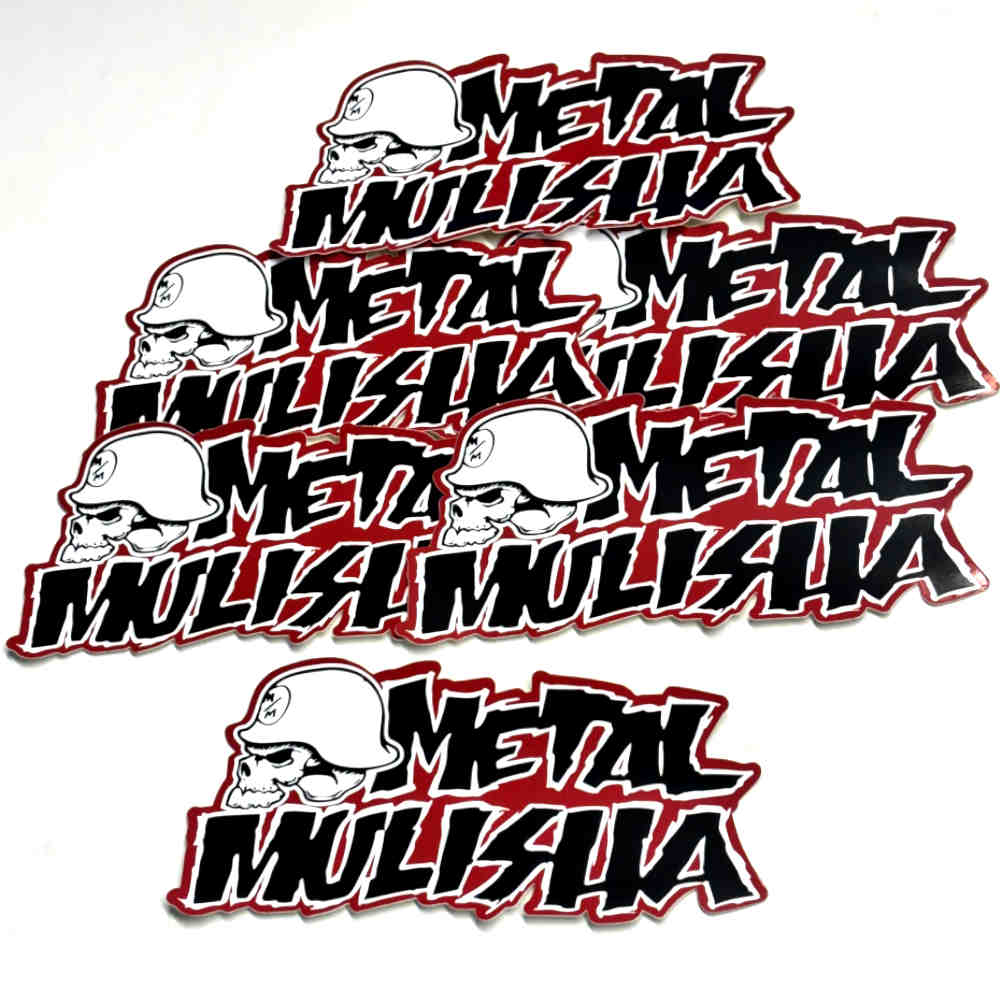 METAL MULISHA Iconoclast Aufkleber 15cm rot schwarz weiss
