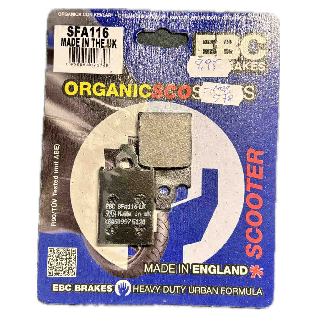 EBC BRAKES SFA116 Bremsbelag-Satz Scooter