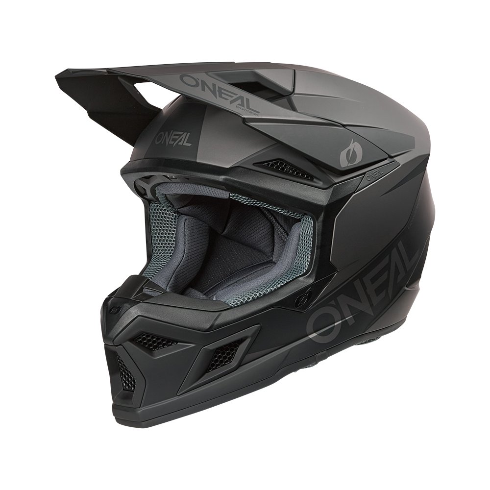 ONEAL 3SRS Motocross Helm Solid schwarz/grau