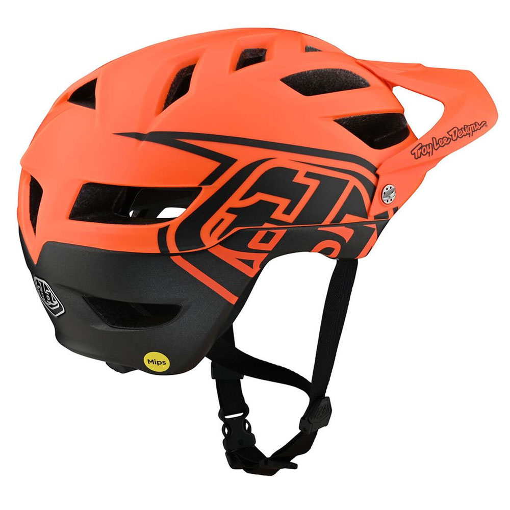 TROY LEE DESIGNS A1 MTB Helm Drone fire rot TROY LEE DESIGNS A1 MTB Helm Drone fire rot