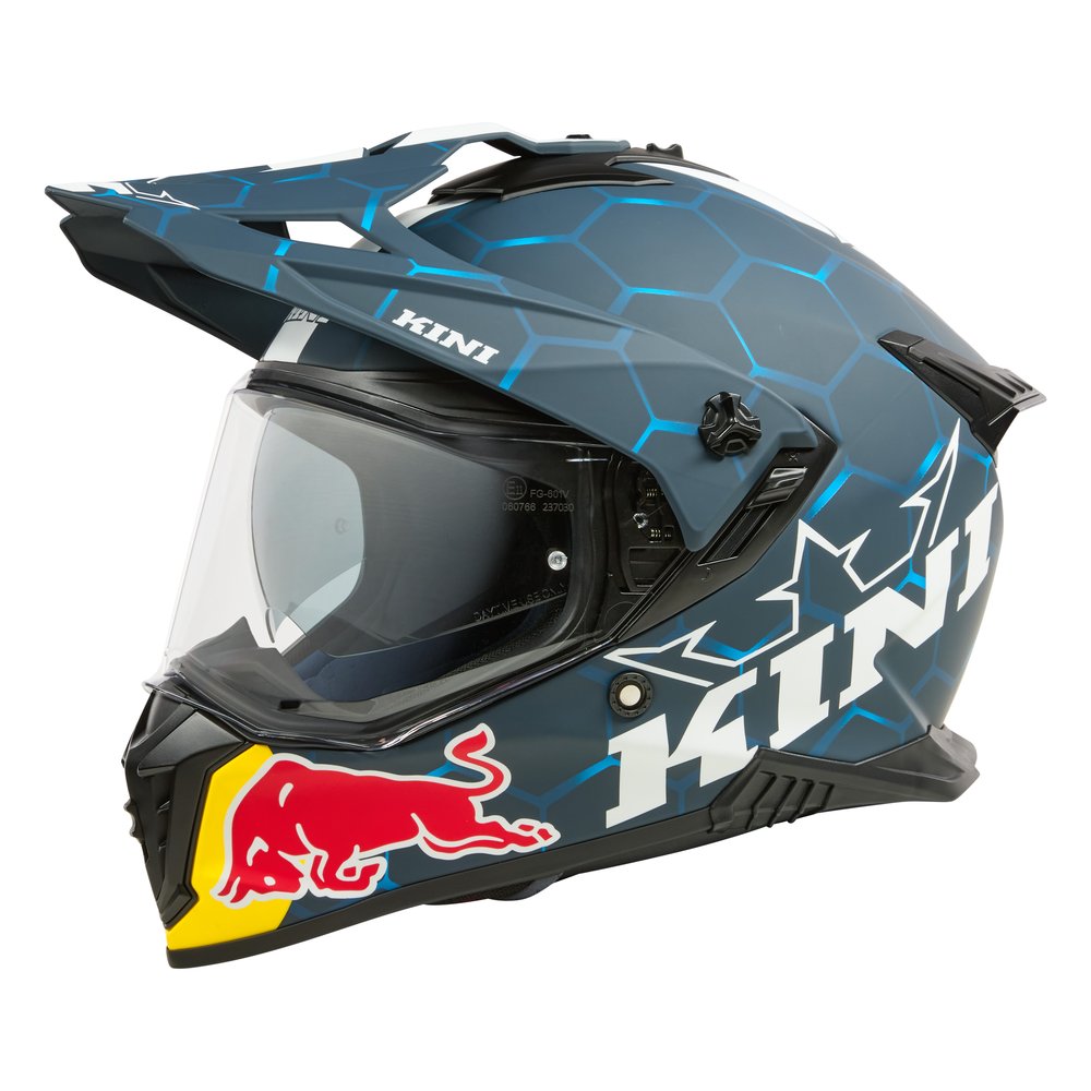 KINI RED BULL ADV X Helm ATV/Enduro Helm 2.0 blau/weiss KINI RED BULL ADV X Helm ATV/Enduro Helm 2.0 blau/weiss