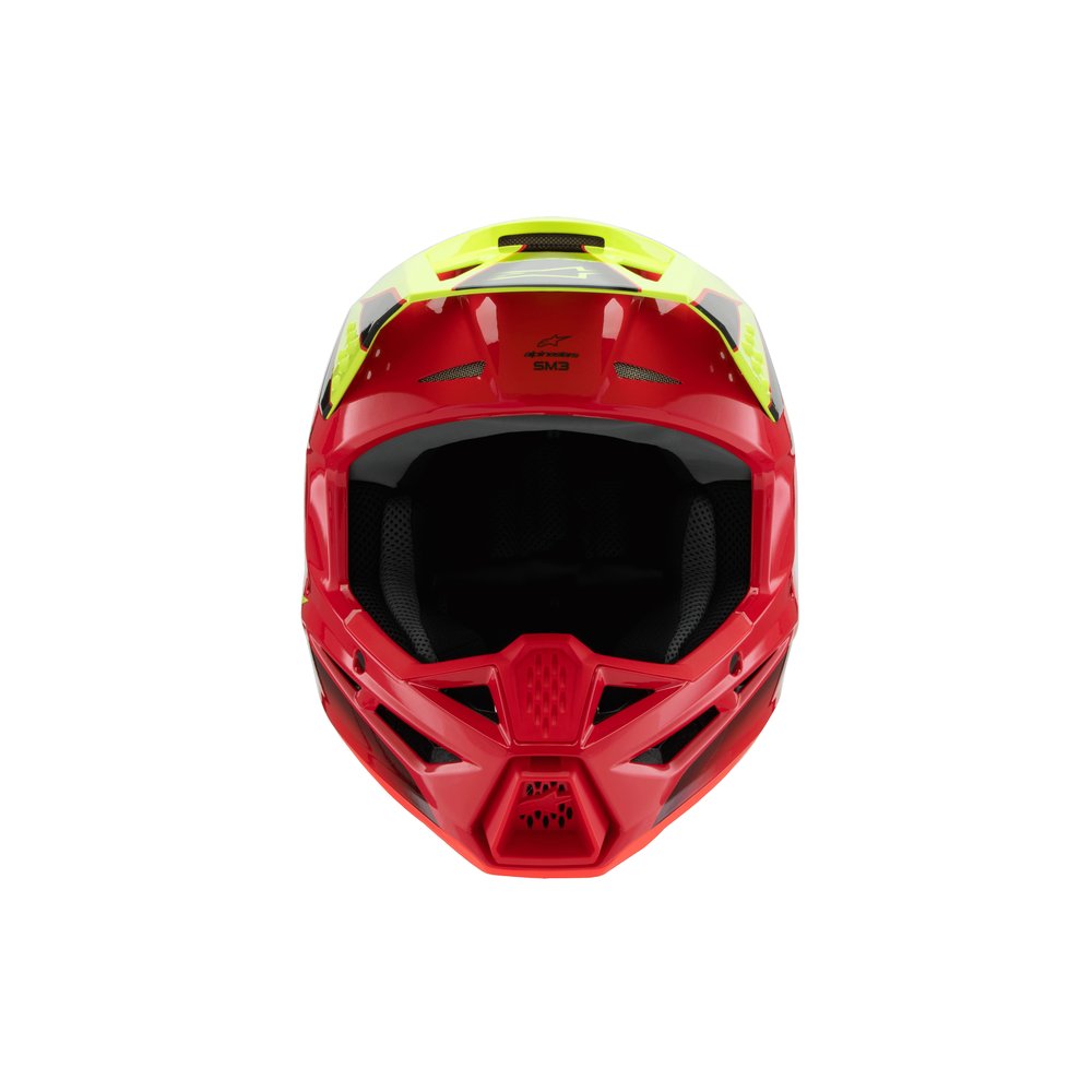 ALPINESTARS Supertech M3 Fray Youth Monster Kinder Motocross Helm rot gelb schwarz ALPINESTARS Supertech M3 Fray Youth Monster Kinder Motocross Helm rot gelb schwarz