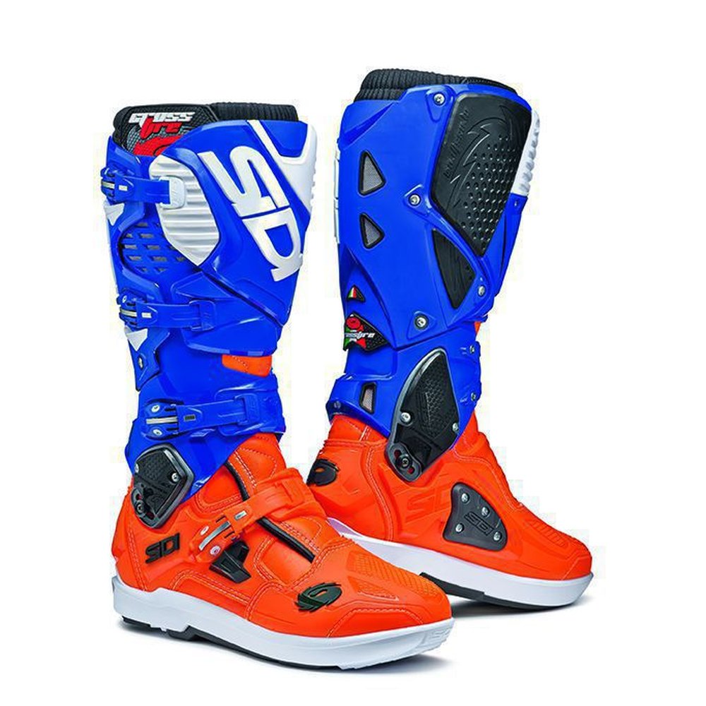 SIDI Crossfire 3 Stiefel SRS orange weiss blau Limited