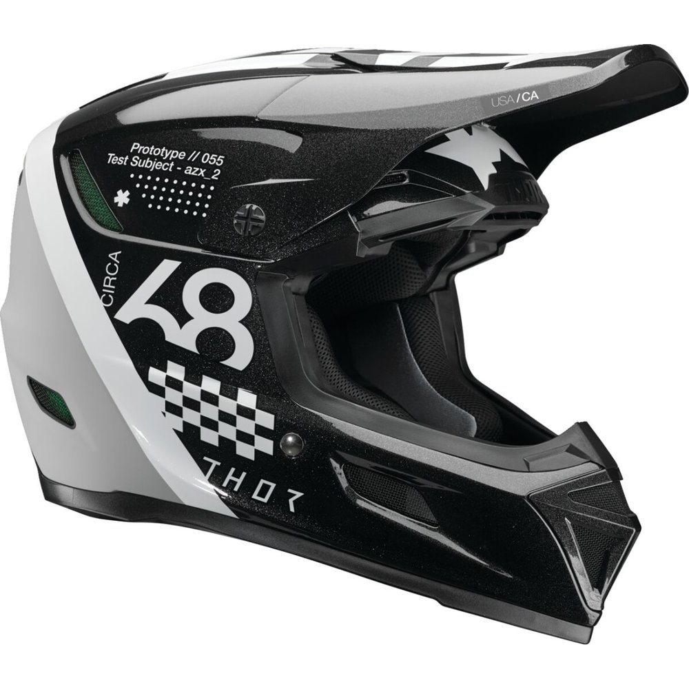 THOR Reflex Sport Motocross Helm Riot schwarz weiss