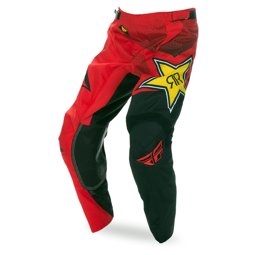 FLY Kinetic Rockstar Motocross Hose rot schwarz