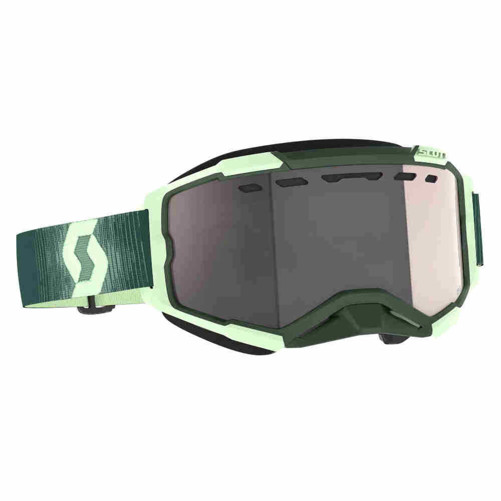 SCOTT Fury Brille Snow Cross dunkel grün mint grün SCOTT Fury Brille Snow Cross dunkel grün mint grün