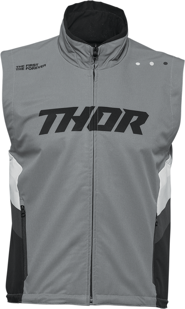 THOR Warmup Weste grau schwarz