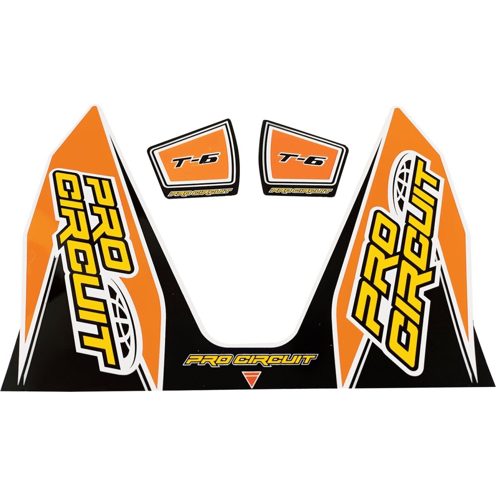 PRO CIRCUIT Ersatz-Aufkleber T-6 orange