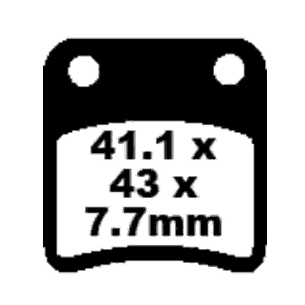 EBC BRAKES SFAC Carbon-Bremsbeläge für Roller FA257
