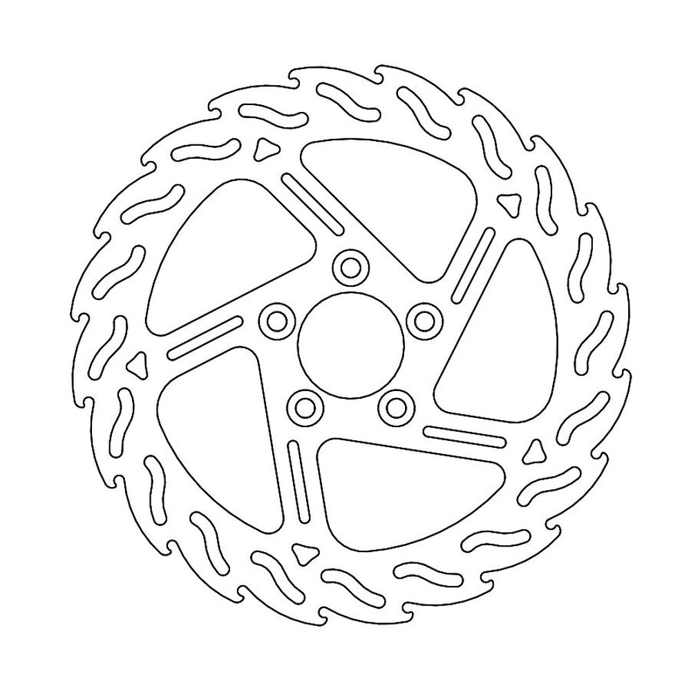 MOTO-MASTER Bremsscheibe FIX Flame hinten
