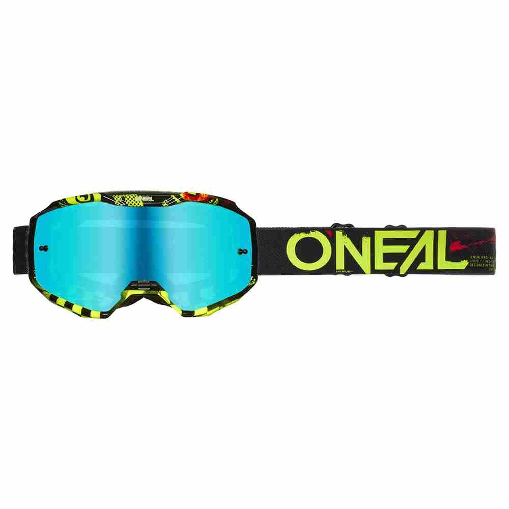 ONEAL B-10 Attack Brille schwarz neon gelb - radium blau ONEAL B-10 Attack Brille schwarz neon gelb - radium blau