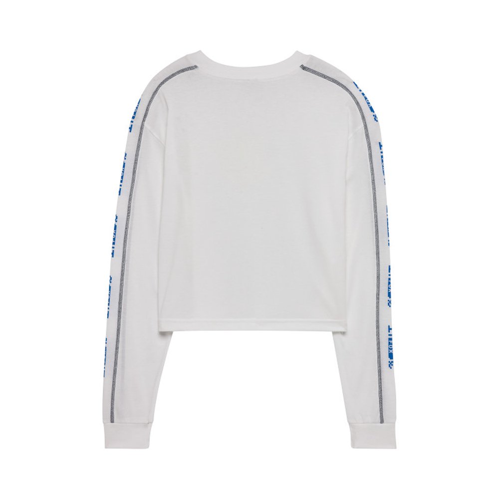 FOX W IMAGE PHANTOM LS Longsleeve T-Shirt CROP White
