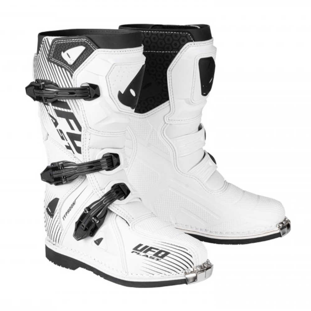 UFO Typhoon Kinder Motocross Stiefel weiss
