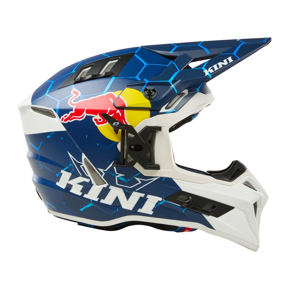 KINI RED BULL EXC Motocross Helm 1.0 blau/weiss