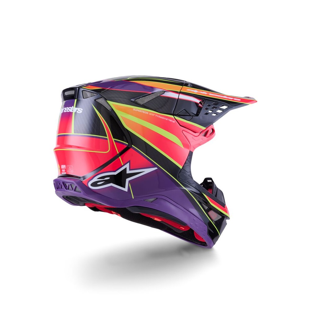 ALPINESTARS Supertech M10 Era Motocross Helm pink/violett/gelb