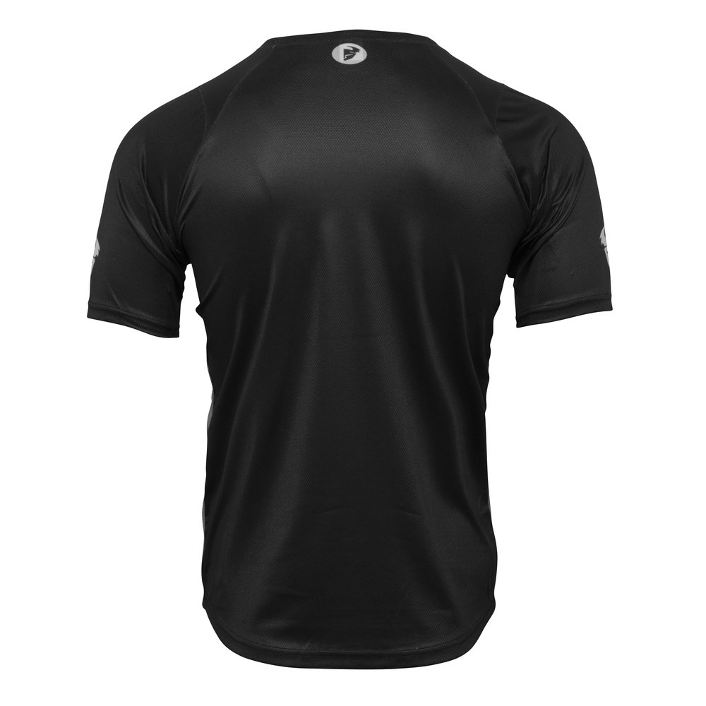 THOR Assist Shiver kurzärmliges MTB Jersey schwarz grau