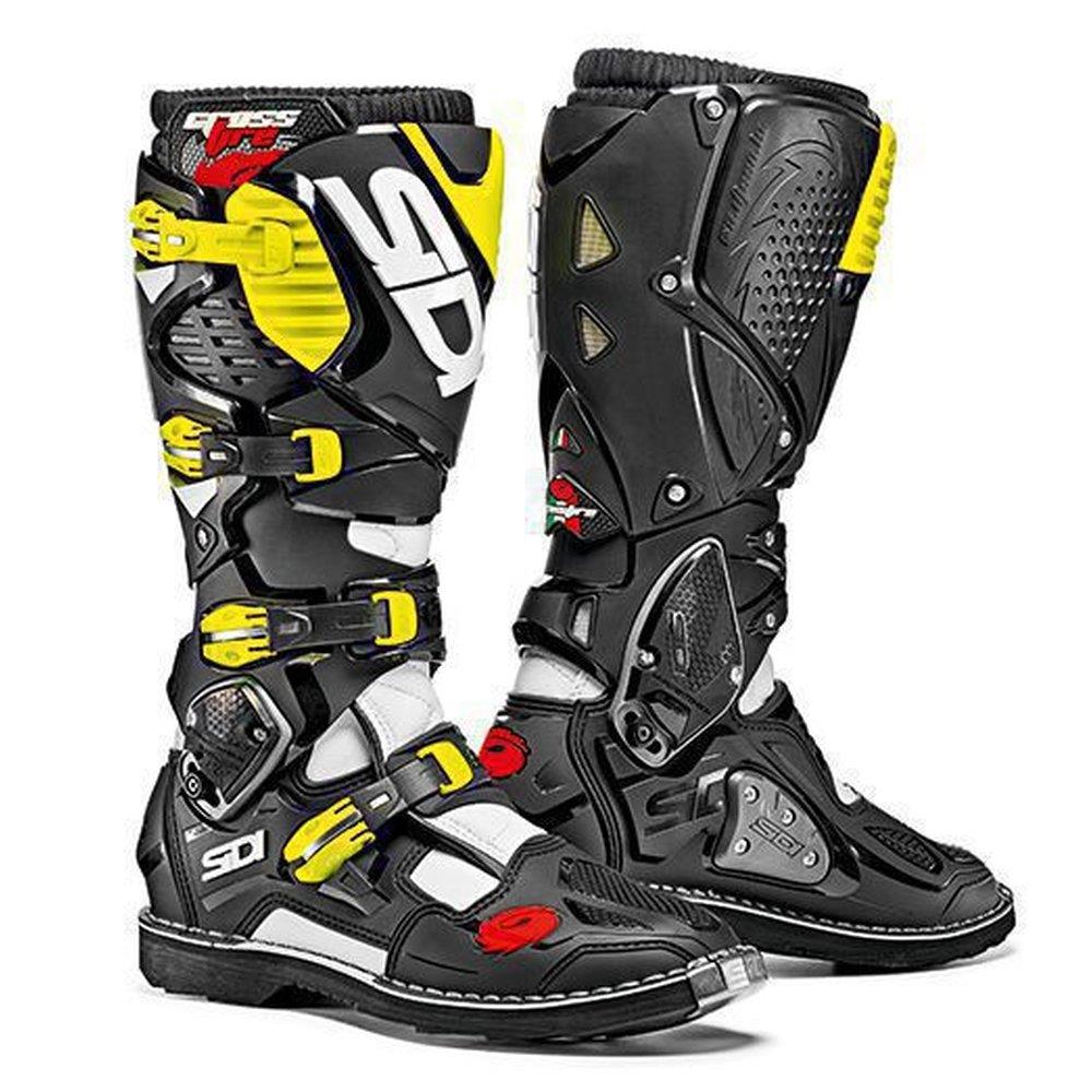 SIDI Crossfire 3 Stiefel weiss schwarz gelb