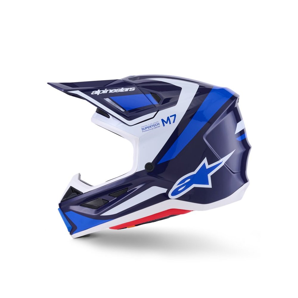 ALPINESTARS Supertech M7 Rise Motocross Helm blau/weiss