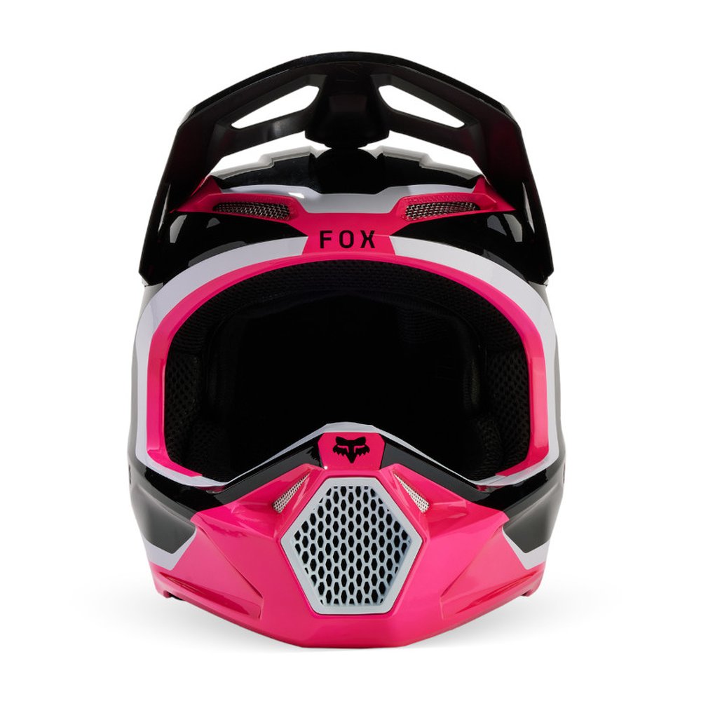 FOX V1 FLORA HELMET Motocross Helm Schwarz/Pink