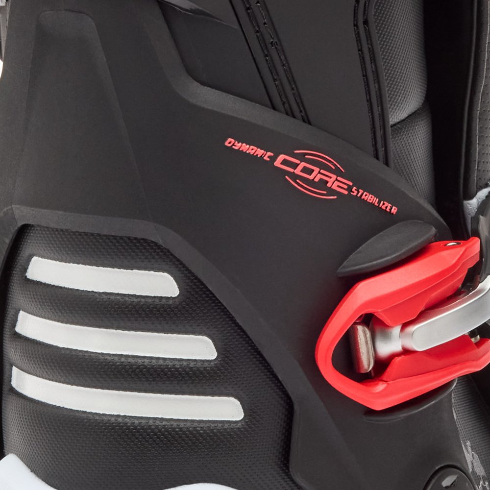 FOX MOTION BOOT Motocross Stiefel Weiss/Neon Rot