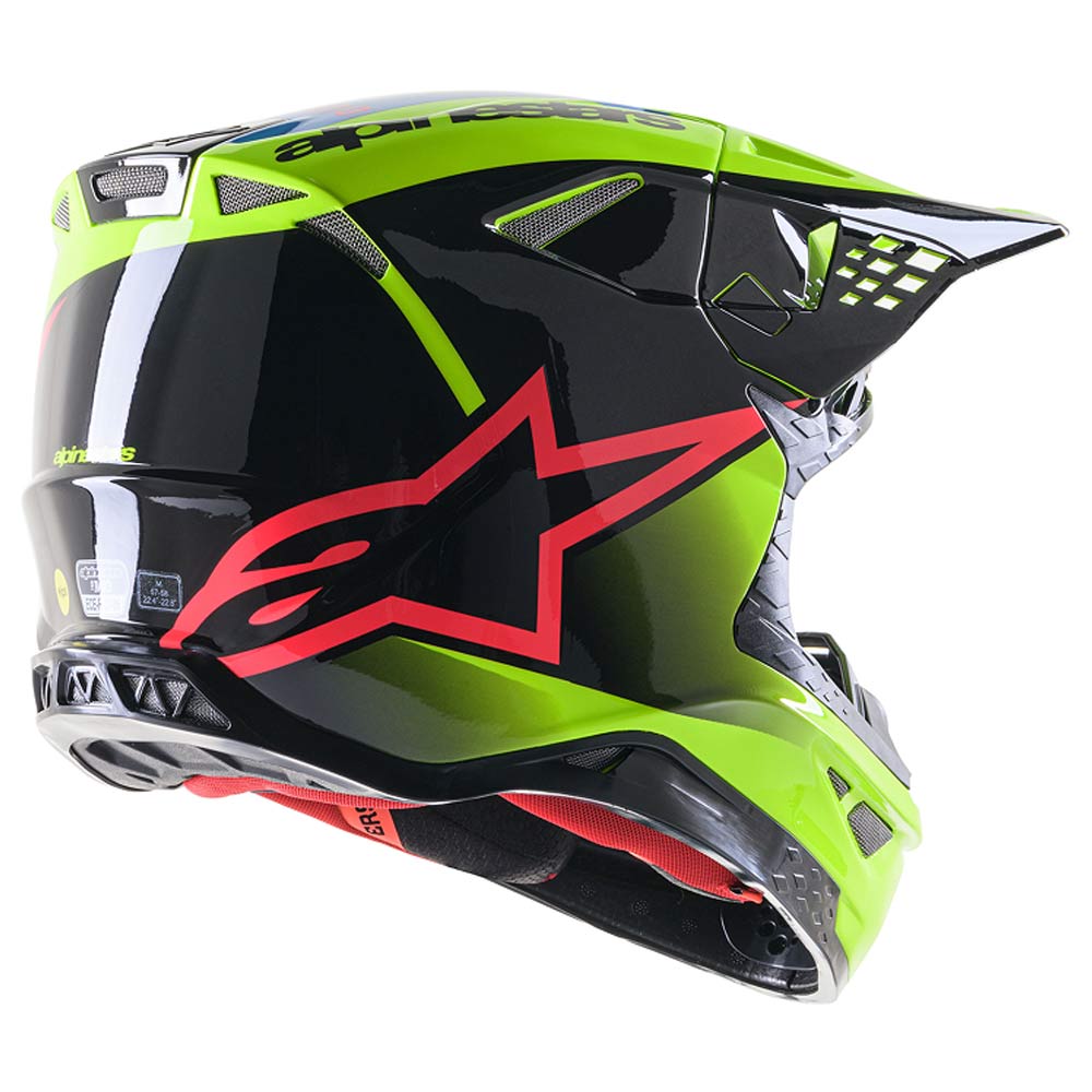 ALPINESTARS Supertech M10 Unit Motocross Helm gelb schwarz