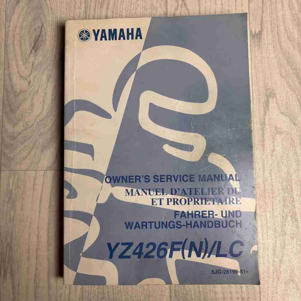 YAMAHA YZ426F(N)/LC 5JG-28199-81 2001 Motorrad-Handbuch gebraucht