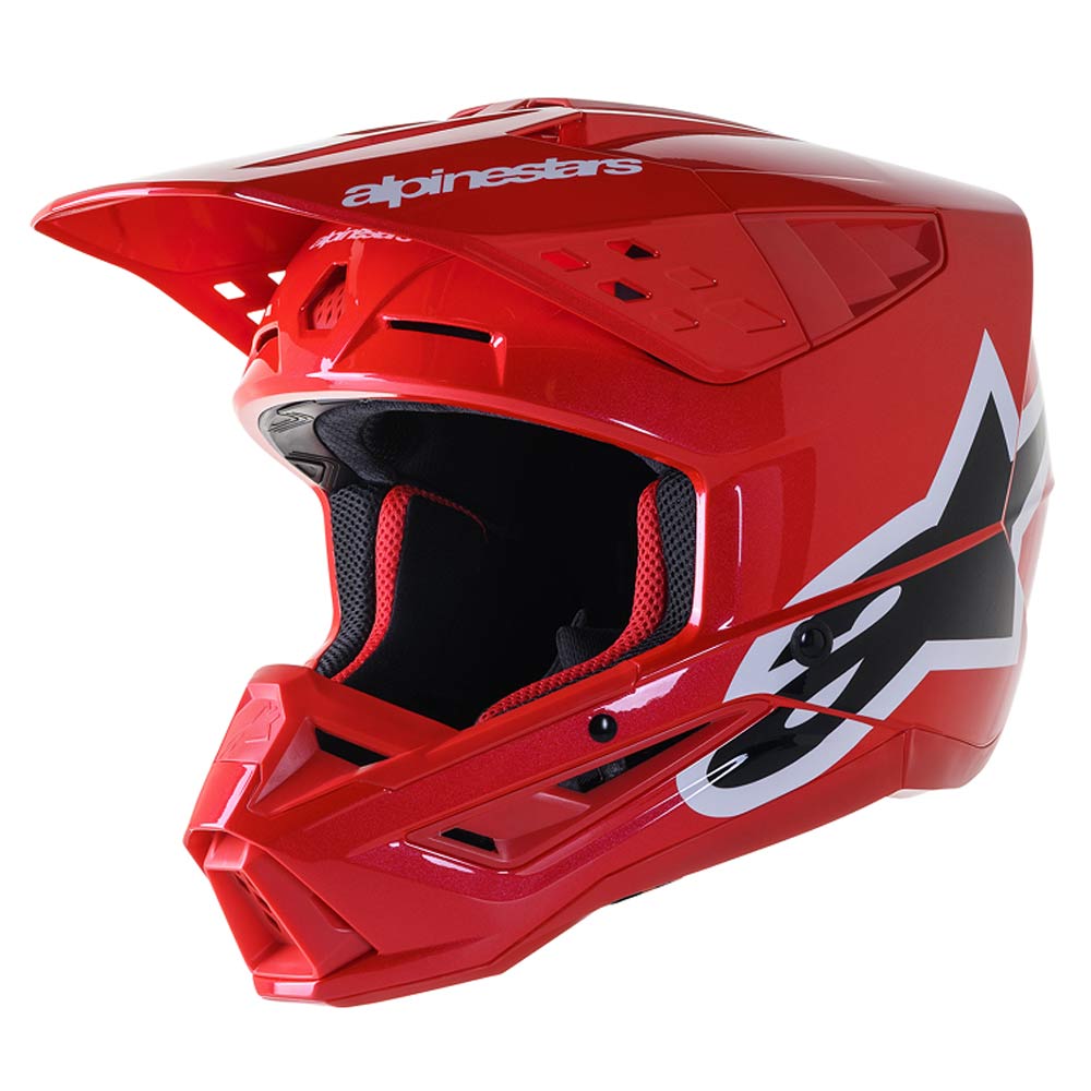 ALPINESTARS Supertech M5 Corp Motocross Helm rot