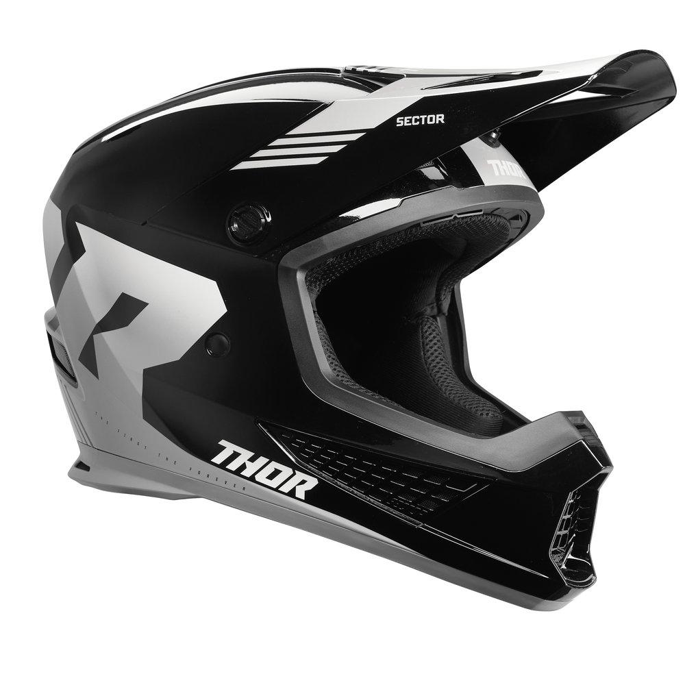 THOR Sector 2 Carv Motocross Helm schwarz weiss