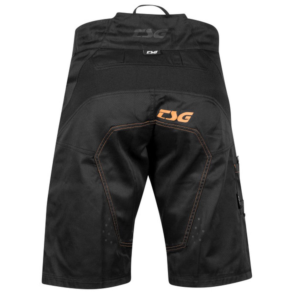 TSG Worx Shorts kurze MTB Hose schwarz orange