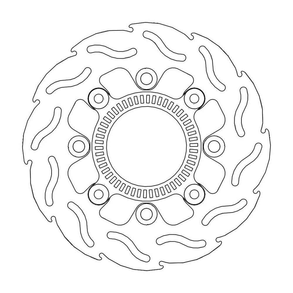 MOTO-MASTER Bremsscheibe Flame hinten MOTO-MASTER Bremsscheibe Flame hinten